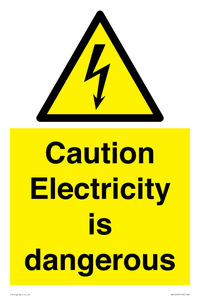 WE16547: Caution Electricity is dangerous