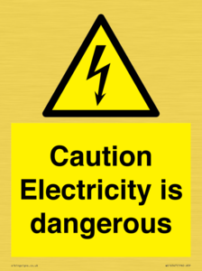 WE16547: Caution Electricity is dangerous