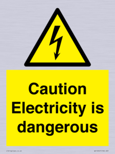 WE16547: Caution Electricity is dangerous