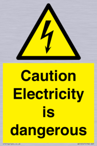 WE16547: Caution Electricity is dangerous