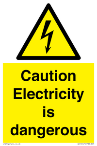 WE16547: Caution Electricity is dangerous