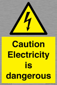 WE16547: Caution Electricity is dangerous