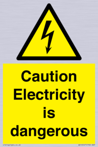 WE16547: Caution Electricity is dangerous