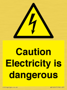 WE16547: Caution Electricity is dangerous