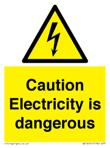 WE16547: Caution Electricity is dangerous