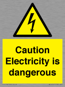 WE16547: Caution Electricity is dangerous