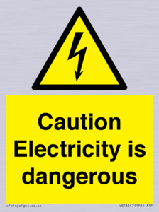 WE16547: Caution Electricity is dangerous