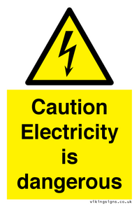 WE16547: Caution Electricity is dangerous