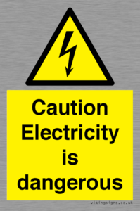 WE16547: Caution Electricity is dangerous