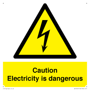WE16547: Caution Electricity is dangerous