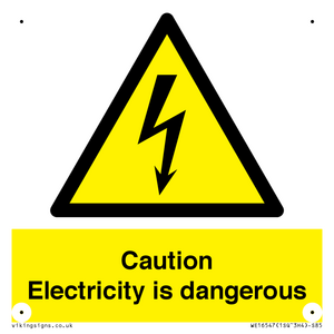 WE16547: Caution Electricity is dangerous