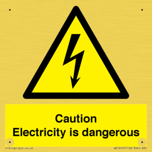 WE16547: Caution Electricity is dangerous