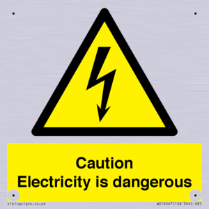 WE16547: Caution Electricity is dangerous