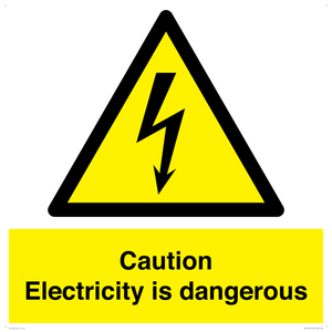 WE16547: Caution Electricity is dangerous