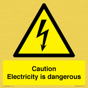 WE16547: Caution Electricity is dangerous