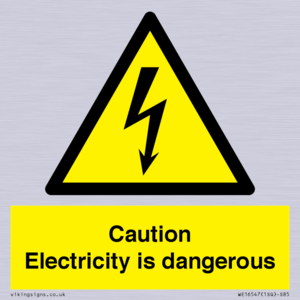 WE16547: Caution Electricity is dangerous