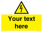WE3009: Custom electrical warning sign
