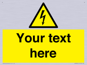 WE3009: Custom electrical warning sign