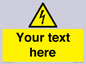 WE3009: Custom electrical warning sign