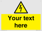 WE3009: Custom electrical warning sign