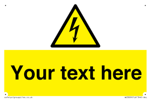WE3009: Custom electrical warning sign