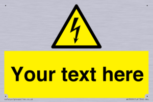 WE3009: Custom electrical warning sign