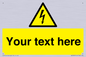 WE3009: Custom electrical warning sign