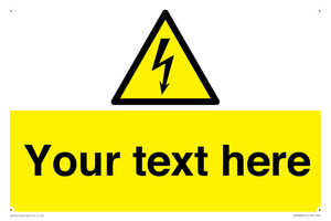 WE3009: Custom electrical warning sign
