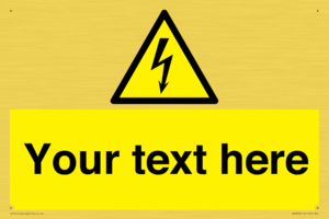WE3009: Custom electrical warning sign