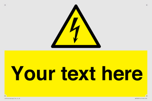 WE3009: Custom electrical warning sign