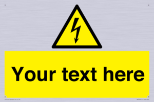 WE3009: Custom electrical warning sign
