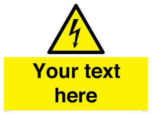 WE3009: Custom electrical warning sign
