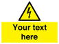 WE3009: Custom electrical warning sign
