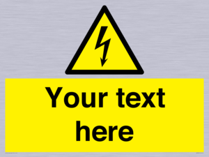 WE3009: Custom electrical warning sign