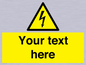 WE3009: Custom electrical warning sign