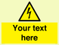 WE3009: Custom electrical warning sign