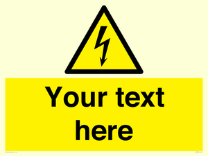 WE3009: Custom electrical warning sign