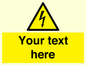 WE3009: Custom electrical warning sign