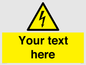 WE3009: Custom electrical warning sign