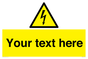 WE3009: Custom electrical warning sign