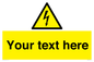 WE3009: Custom electrical warning sign