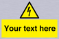 WE3009: Custom electrical warning sign