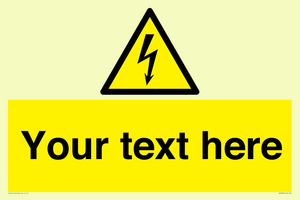 WE3009: Custom electrical warning sign