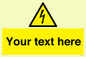 WE3009: Custom electrical warning sign