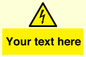 WE3009: Custom electrical warning sign