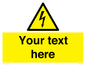 WE3009: Custom electrical warning sign