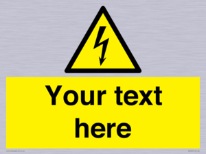 WE3009: Custom electrical warning sign