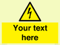 WE3009: Custom electrical warning sign