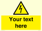 WE3009: Custom electrical warning sign