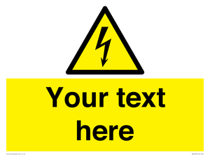 WE3009: Custom electrical warning sign
